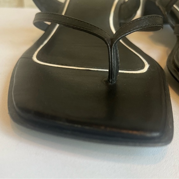 Rag & Bone Women's Colt Black Mid-Heel Sandal Size 9.5 Square Toe - Picture 5 of 16